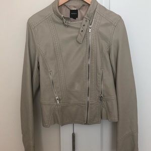 Express Vegan Leather Moto Jacket